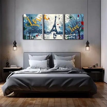 3pcs Triple Abstract Canvas Framed 60x90cm - High Quality Print 100% Australian Made Wall Canvas Ready to Hang