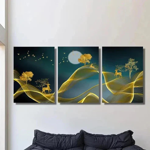 3pcs Minimalism, Pine Wall Art Set Canvas Unframed - High Quality Print 100% Australian Made Wall Canvas
