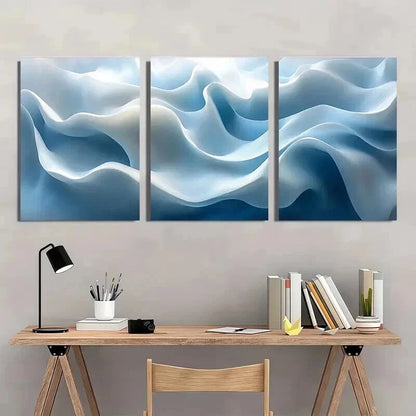 3pcs Geometric Minimalist Design with White Wall Art Set Canvas Framed 40x60cm - High Quality Print 100% Australian Made Wall Canvas Ready to Hang