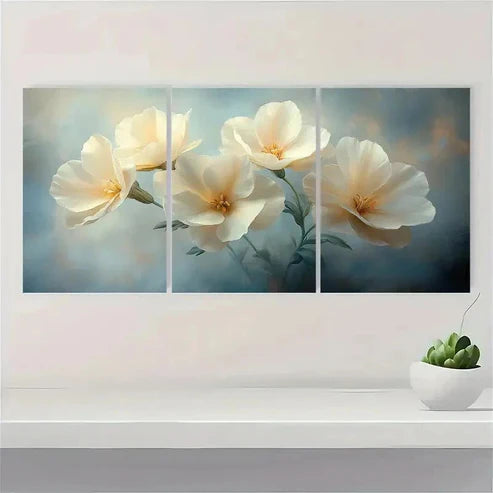3pcs Ruffle Fine Art Girl ER Wall Art Set Canvas Unframed - High Quality Print 100% Australian Made Wall Canvas