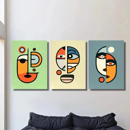 3pcs ,Golden artistic lines, golden black gray Metal Print Ready to Hang Art