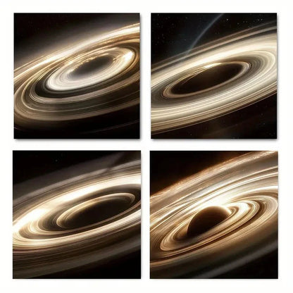 4pcs Hyperspace earthWall Art Canvas Framed