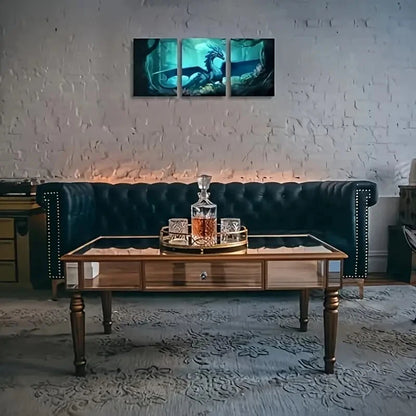 3pcs   Fantasy Forest Theme Metal Print Ready to Hang Art