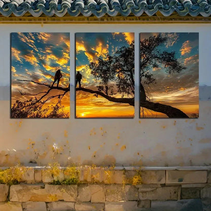 3pcs Obstacle Can Be Overcome with Sky View Metal Print Ready to Hang Art