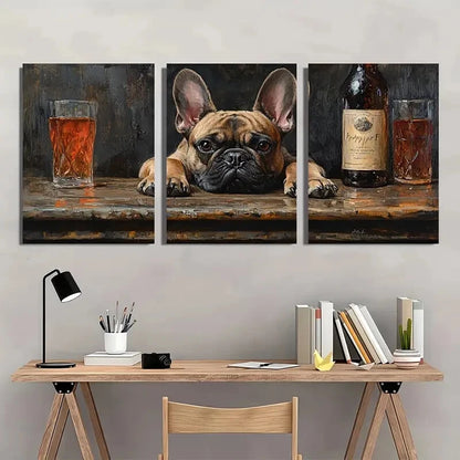 3pcs Happy Hour Fine Art Print Giclee Lisa F Art Metal Print Ready to Hang Art
