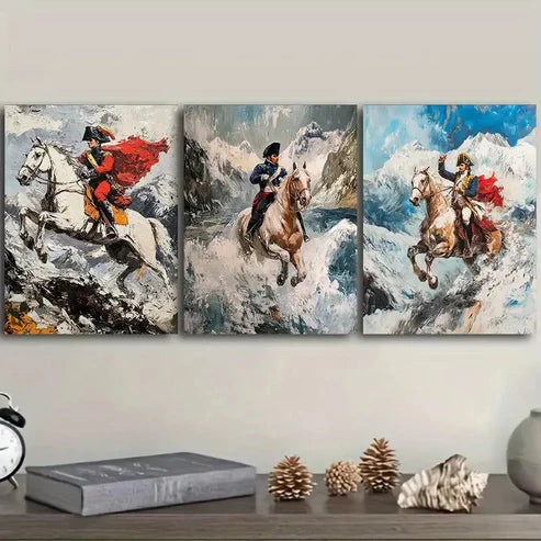 3pcs Ride through the mountains Wall Art Set Canvas Unframed – High Quality Print, 100% Australian Made Wall Canvas