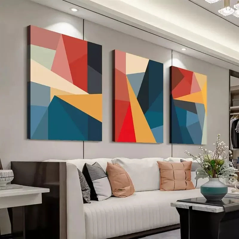3pcs Modern Abstract Art Canvas Framed 40x60cm - High Quality Print 100% Australian Made Wall Canvas Ready to Hang