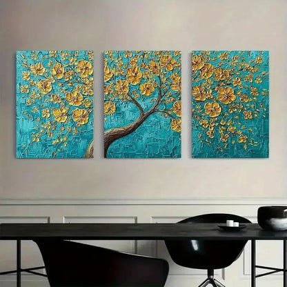 3pcs Featuring The Tree Of Life Poster Metal Print Ready to Hang Art