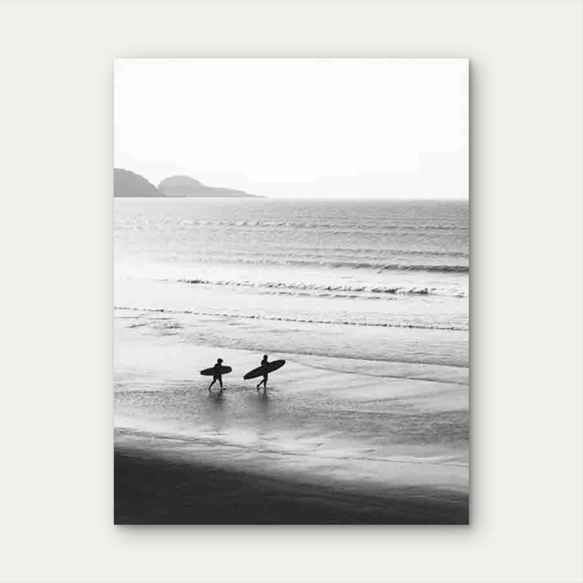 Beach Walkers 40x60cm Metal Print Ready to Hang