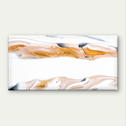 Minimalist Gold, White, and Black Wall Art Canvas Office Home Framed 120x60cm