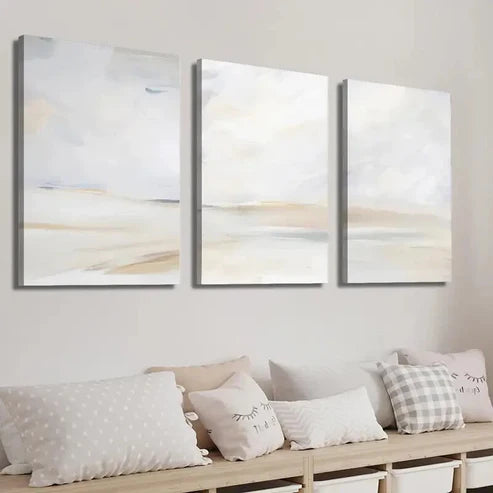 3pcs Abstract Watercolor Style Wall Art Set Canvas Unframed - High Quality Print 100% Australian Made Wall Canvas