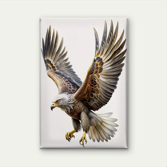 Mighty Eagle Oil Painting 60x90cm Metal Print Ready to Hang