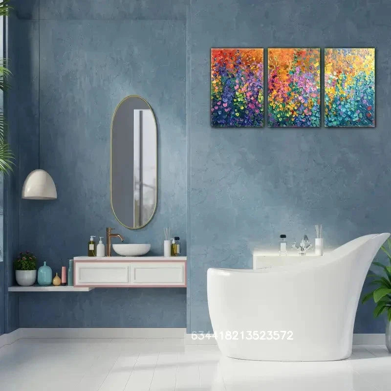 3pcs Abstract Style Art Wall Deco Metal Print Ready to Hang Art