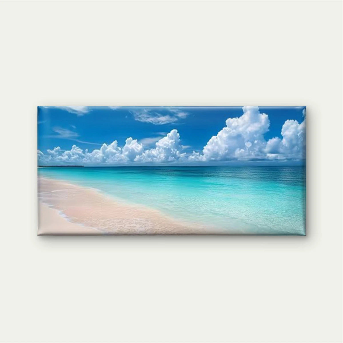 Beach Scenery Coastal Landscape Wall Art Canvas Office Home Room Framed 120x60cm