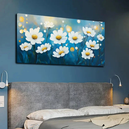Light Dot Flower Series Wall Art canvas office home room framed 120x60cm