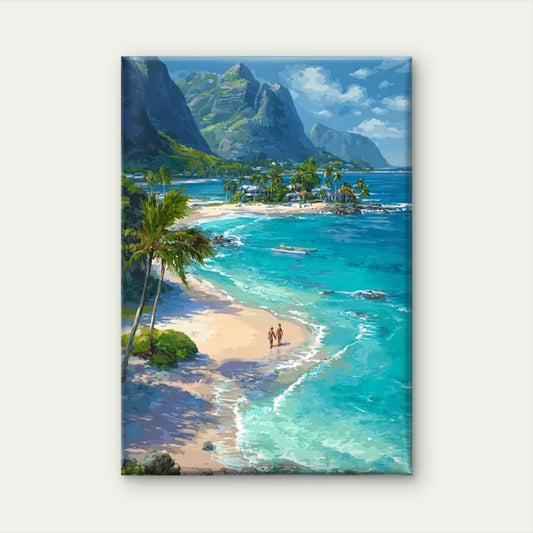 Hawaii Maui Tropical Beach 60x90cm Metal Print Ready to Hang