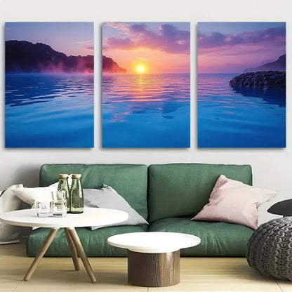 3pcs The Blue Lagoon Travel Iceland Metal Print Ready to Hang Art