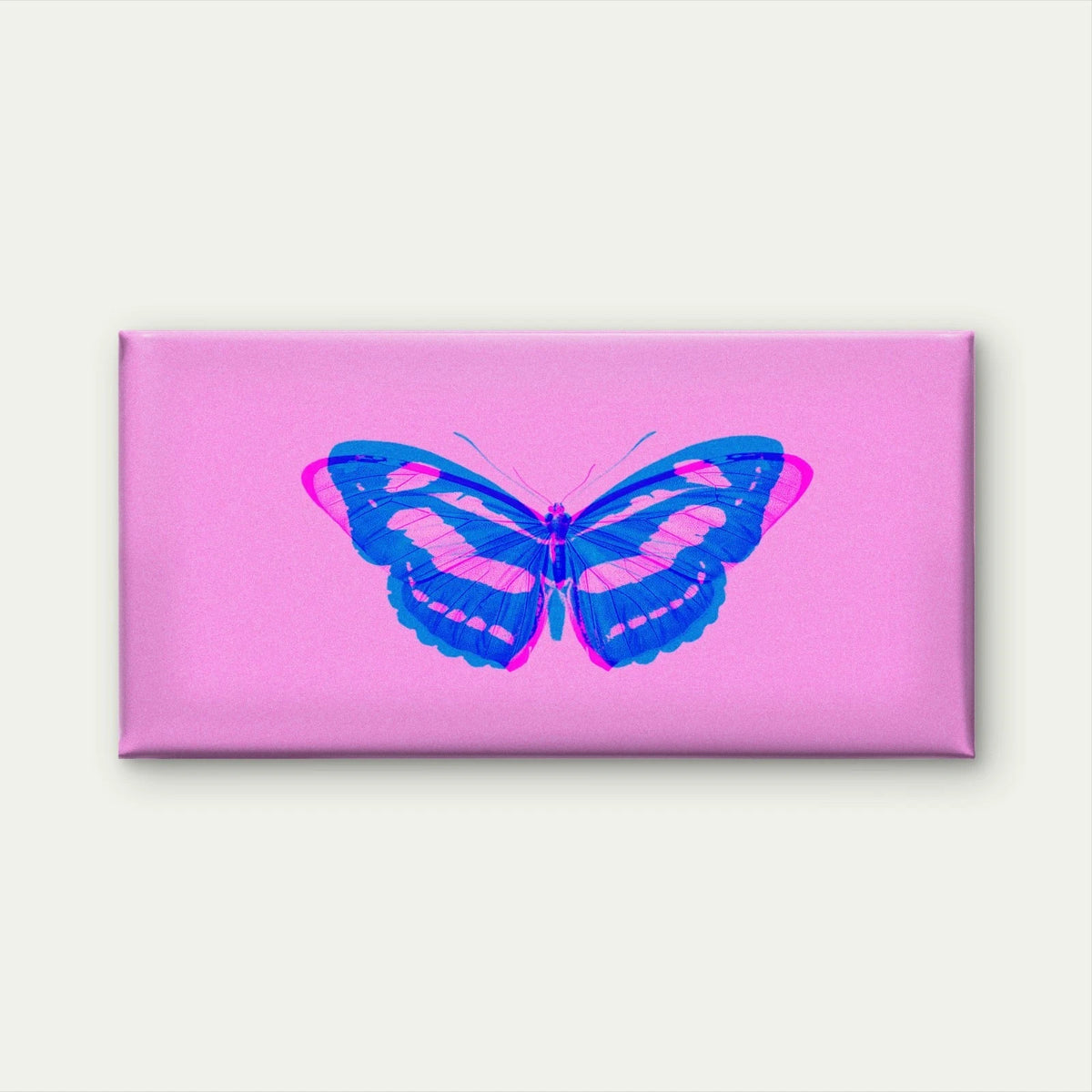 Butterfly Double Color Abstract Wall Art Canvas Office Home Room Framed 120x60cm
