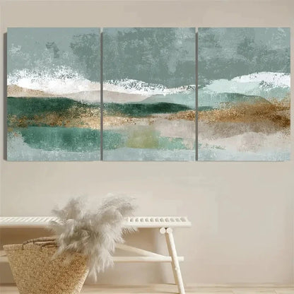 3pcs Geometric Rustic Modern Decor Wall Art Set Canvas Framed 40x60cm - High Quality Print 100% Australian Made Wall Canvas Ready to Hang