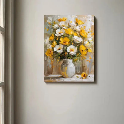 Beautiful Carnation Colorful Elegant Floral Painting 60x90cm Metal Print Ready to Hang