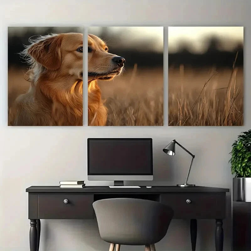 3pcs Wild Prairie Dog Animal Photography Metal Print Ready to Hang Art