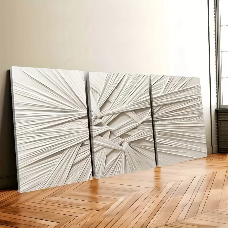 3pcs Modern Minimalist Abstract Wall Art Set Canvas Framed 40x60cm – High Quality Print, 100% Australian Made, Ready to Hang