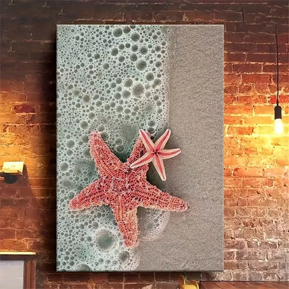 Beach Starlets Vibrant Coastal  60x90cm Metal Print Ready to Hang