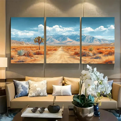 3pcs Joshua Tree California Travel Design Metal Print Ready to Hang Art