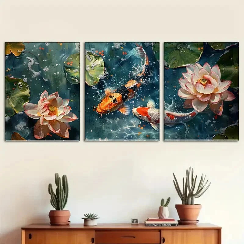 3pcs Abstract Purple Swirl Modern Fluid Perfect Wall Art Set Canvas Framed 40x60cm - High Quality Print 100% Australian Made Wall Canvas Ready to Hang