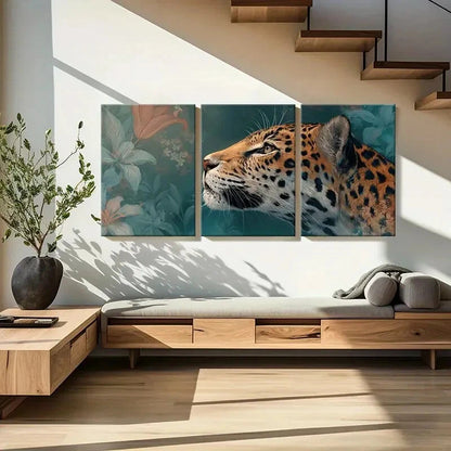 3pcs Floral Surroundings Artistic Illustration Metal Print Ready to Hang Art