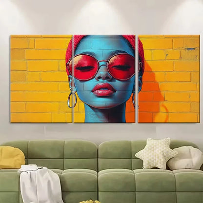 3pcs Girl Boss Wall Art Minimalist Metal Print Ready to Hang Art