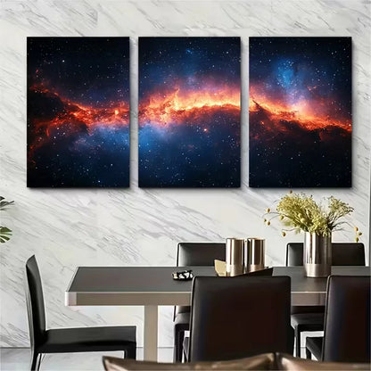 3pcs Ultra Deep Field Space Metal Print Ready to Hang Art