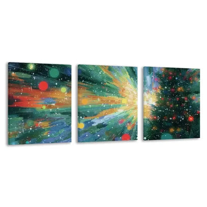3pcs Colorful Balls Flying in the Air Wall Art Set Canvas Framed 50x70cm - High Quality Print 100% Australian Made Wall Canvas Ready to Hang