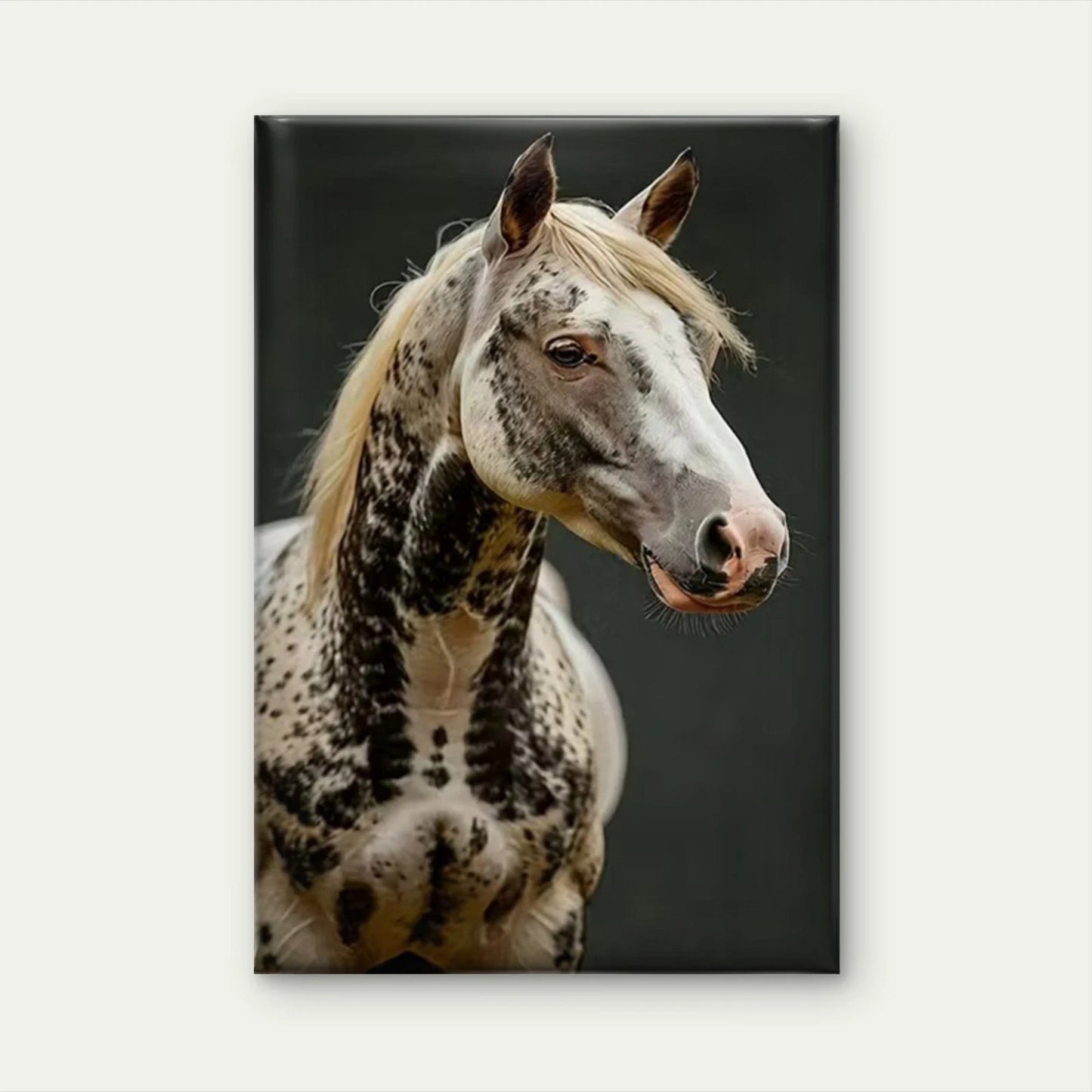 Elegant Spotted Steed Oil Painting Portrait 60x90cm Home Decor Wall Print Art