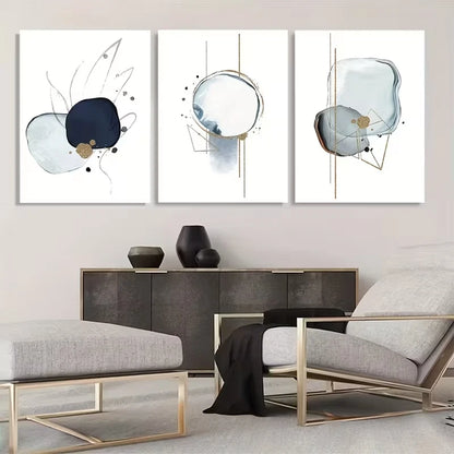 3pcs Peanut Butter Paste Cake Painting TI Wall Art Set Canvas Framed 60x90cm - High Quality Print 100% Australian Made Wall Canvas Ready to Hang