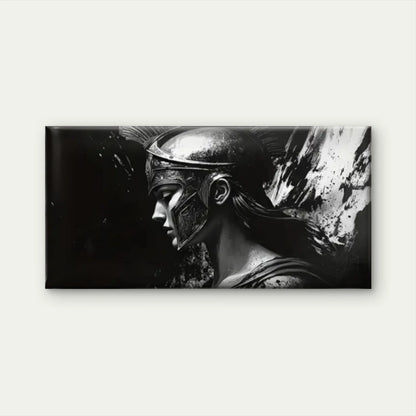 Black White Roman Soldiers Wall Art Canvas Office Home Room Framed 120x60cm