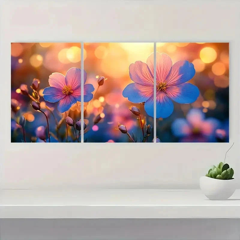 3pcs Modern Minimalist Botanical Photography V Wall Art Set Canvas Framed 40x60cm - High Quality Print 100% Australian Made Wall Canvas Ready to Hang