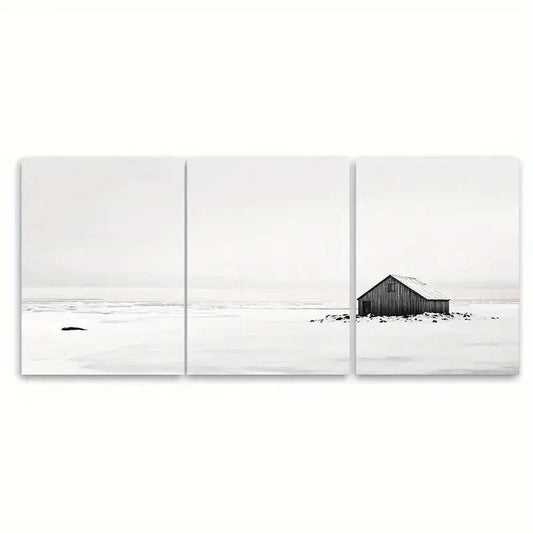 3pcs Isolated Black Sand Beaches with Basalt Metal Print Ready to Hang Art