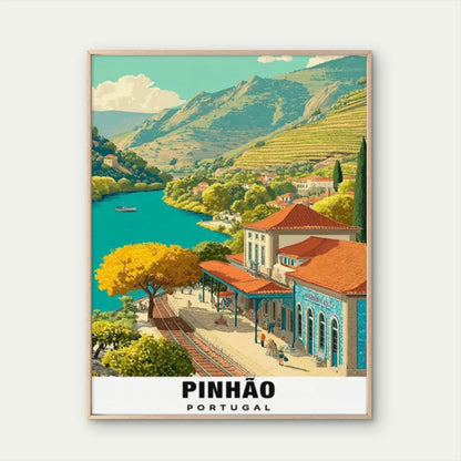 Pinhão Portuguese Travel Poster Print Wall Art