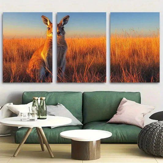 3pcs Kangaroo Island Australia Travel Metal Print Ready to Hang Art