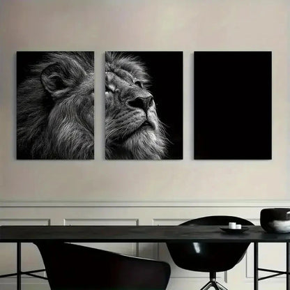 3pcs Black and White Dark Beautiful Metal Print Ready to Hang Art