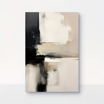 White, Black & Gray Color Palette 60x90cm Metal Print Ready to Hang