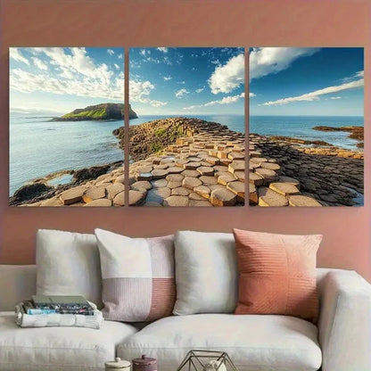3pcs Northern Ireland with Our Shepherd'S Steps Metal Print Ready to Hang Art