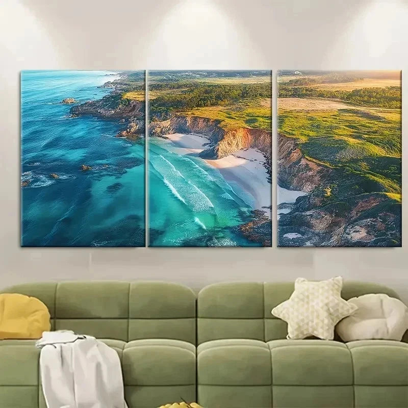3pcs Margaret River Prevelly Beach Australia Metal Print Ready to Hang Art