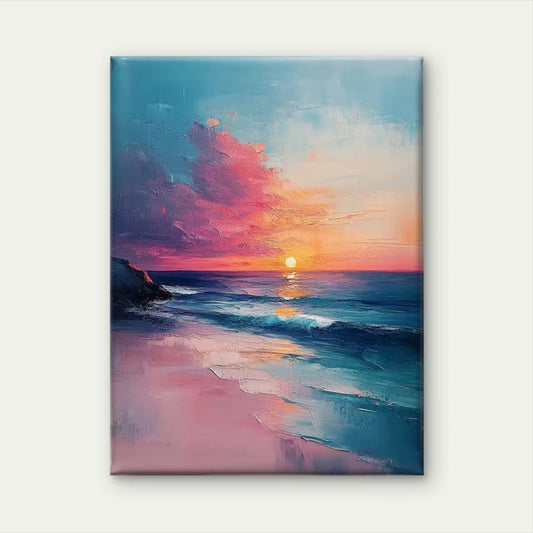Radiant Sunset Clouds & Serene Sky Metal Print Ready to Hang