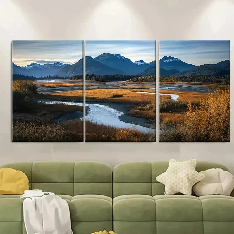 3pcs Cordova Travel Print Orca TI Wall Art Set Canvas Framed 50x70cm - High Quality Print 100% Australian Made Wall Canvas Ready to Hang