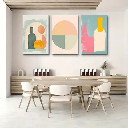 3pcs Fashion Abstract Wall Art Set Canvas Unframed - High Quality Print 100% Australian Made Wall Canvas