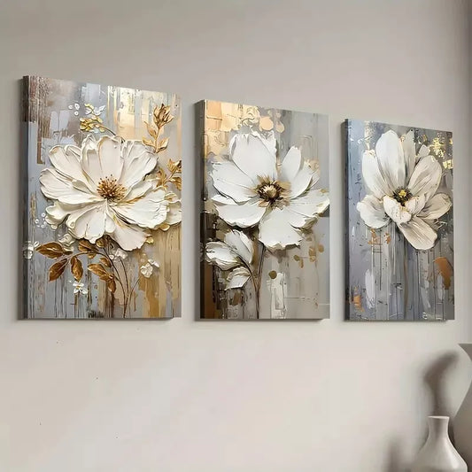 3pcs Modern Abstract Fashion Light Luxury Wall Art Set Canvas Framed 40x60cm - High Quality Print 100% Australian Made Wall Canvas Ready to Hang