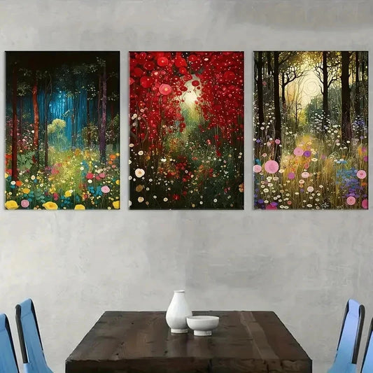 3pcs Natural Plant Leaves Landscape Perfect Wall Art Set Canvas Framed 40x60cm - High Quality Print 100% Australian Made Wall Canvas Ready to Hang