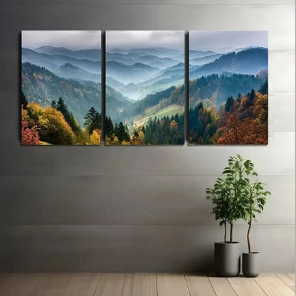 3pcs Nature Landscape Painting Metal Print Ready to Hang Art